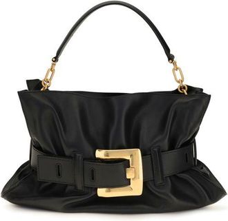 Balmain Black Calf Leather Bos Taurus Shoulder Womens Bag