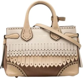 Burberry Pre-owned Handbags, female, Beige, Size: ONE SIZE Pre-owned The Banner