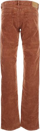 Isabel Marant Womens Orange Corduroy Trousers With Belt Loops Cotton