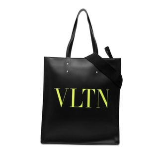 Valentino Black Leather Handbag Tote Bag (Pre-Owned)