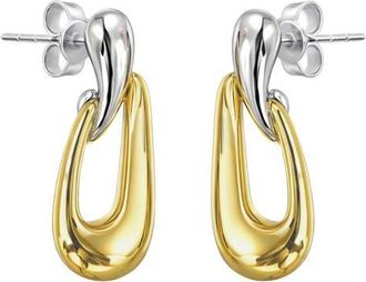 Argento Vivo Two-Tone Drop Earrings in Two Tone at Nordstrom