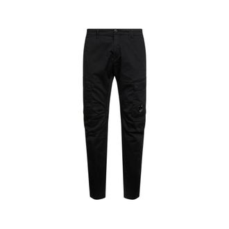 C.P. Company Slim-fit Trousers, male, Black, Size: 3XL Slim-fit Cargo Trousers
