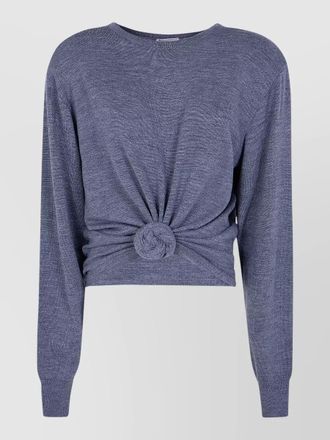 Magda Butrym wool long-sleeve knotted top