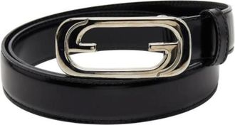 Gucci Pre-owned Belts, female, Black, Size: ONE SIZE Pre-owned Leather Belt