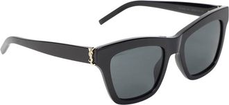 Saint Laurent Black M160 Square Sunglasses