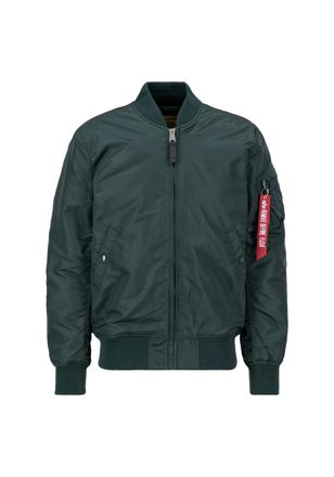 Alpha Industries Bomberjacke ALPHA INDUSTRIES MA-1 VF 59 Long, Herren, Gr. L, blau (navy gr&uuml;n), Obermaterial: 100% Nylon; Futter: 100% Nylon; F&uuml;llung: 100% Polyester, 