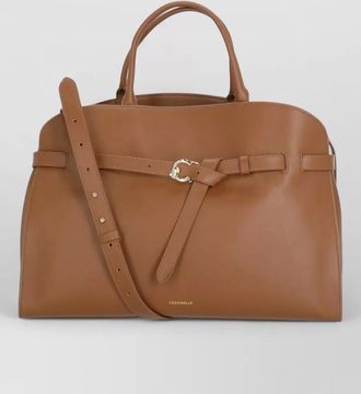 Coccinelle leather shoulder bag adjustable strap handles