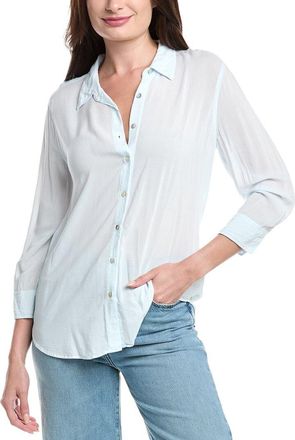 L'agence Marlene 3/4-Sleeve Silk Blouse