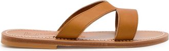 K.Jacques Kalomira Cut-out Leather Sandals - Brown - 38 (IT38 / UK5)