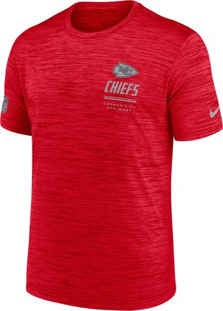 Nike Kansas City Chiefs Sideline Team Issue Velocity Nike Mens Dri-FIT NFL T-Shirt in Red | 02ER65N7G-7VD