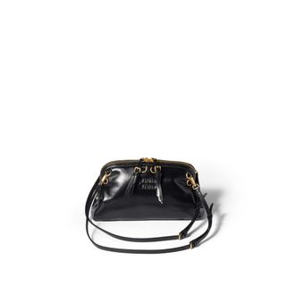 Miu Miu Caprice Leather Clutch, Woman, Black
