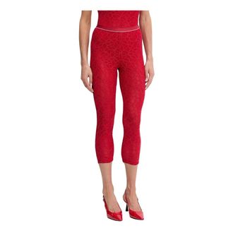 Pinko Pinko, Broeken, Dames, Rood, M, Liam Leggings
