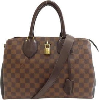Louis Vuitton Pre-owned Damier Ebene Handtas - Dames - Vintage Handtas - Bruin - ONE Size - Vintage