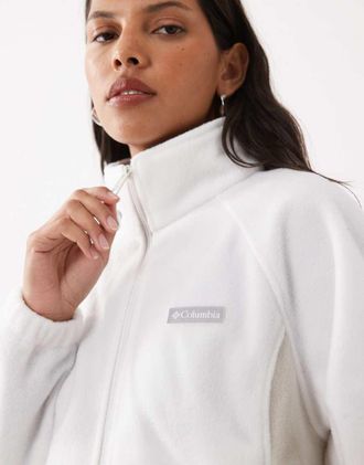 Columbia Benton Springs relaxed con zip intera bianco