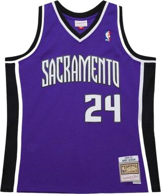 Mitchell & Ness Sacramento Kings Bobby Jackson Shirt 2022 - Heren - Fitness - Paars - S - Fitness