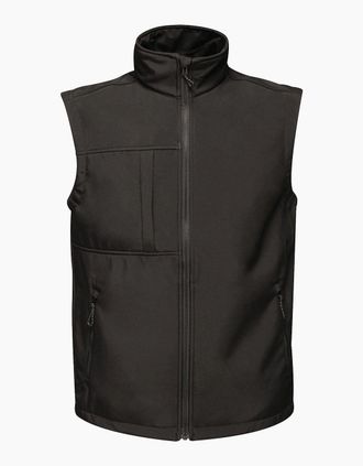 Regatta Mens Regatta Professional Mens Softshell 3 Layer Body Warmer - Black - Size: Regular/50