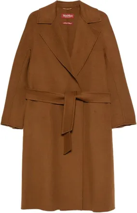 Max Mara Belted Notch-lapel Coat