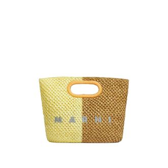 Marni Handbags, female, Yellow, Size: ONE SIZE Seaside Clutch