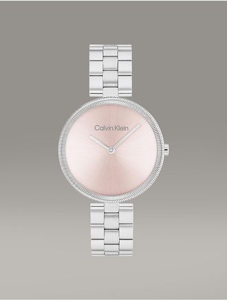 Calvin Klein Womens Minimal Link Bracelet Watch - Metallic - OS