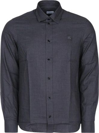 Burberry Robert Check Shirt - Heren - Zakelijke Overhemden - Grijs - XL - Katoen - Overhemden