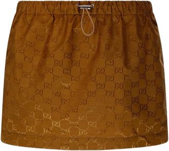 Gucci Monogram Elasticated Mini Skirt