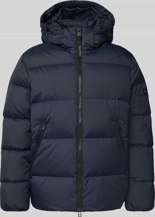 Marc O'Polo Regular Fit Daunenjacke mit abnehmbarer Kapuze in Marine, Größe XXXL