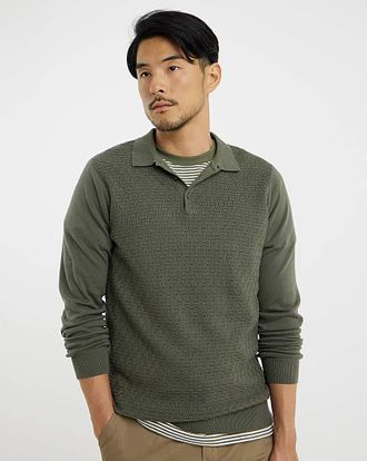 Jacamo Textured Revere Polo