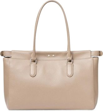 Fendi Peekaboo Tote Small - Dames - Tassen - Beige - Maat: ONE Size Zijde