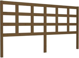 vidaXL Cabecero De Cama Madera Maciza Pino Marr&oacute;n Miel 185,5x4x100 Cm Vidaxl