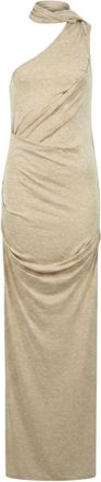 Entire studios Sleeveless Dalters Dress - Dames - Maxi kleedjes - Beige - S - Wol - Kleedjes