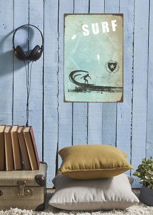 Queence Metallbild »Surf« 1 Stk. tlg. Stahlschilder