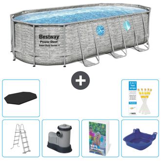 Bestway Piscina Bestway Power Steel Oval - 549x274x122 Cm - 7-piezas S662