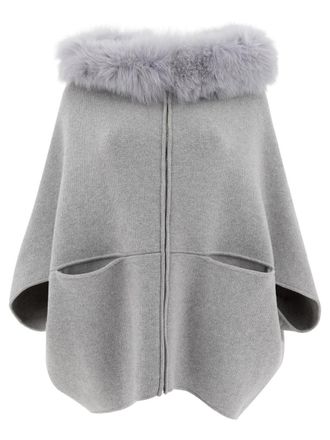 Giovi Pellicce Wool And Cashmere Poncho