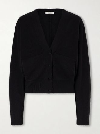 The Row Cardigan In Cashmere Navona - Nero