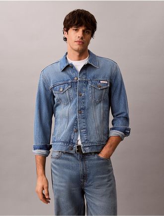 Calvin Klein Jeans Calvin Klein Mens Classic Trucker Jacket - Blue - 2XL