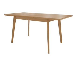 Mirjan24 Mesa Racine 122, Marr&oacute;n, 76x80x140cm, Alargamiento, Mdf, Madera