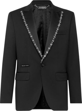 Philipp Plein Blazer Lord Fit - Heren - Blazers - Zwart - S - Wol - Jassen