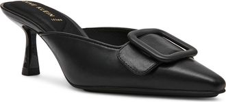 Anne Klein Cassia Kitten Heel Mule in Black Pu at Nordstrom, Size 5.5