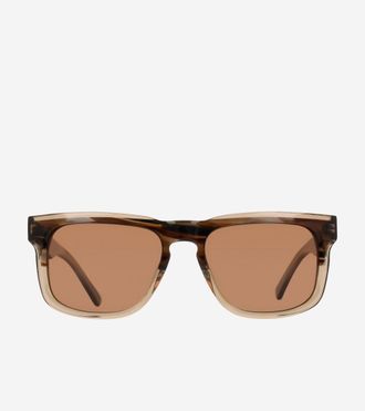 Cole Haan Mens Heritage Refined Rectangle Sunglasses - Brown