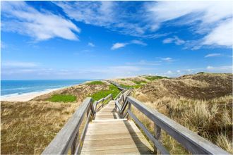 Schubiger M&ouml;bel Digitaldruck auf Acrylglas Holzweg Zum Meer 2