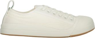Bottega Veneta Katoen Rubber Low-Top Sneakers - Dames - Sneakers - Wit - 35 EU - Katoen - Schoenen