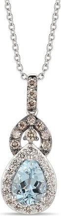 Le Vian Sea Blue Aquamarine 14K 1.26 Ct. Tw. Diamond & Aquamarine Pendant