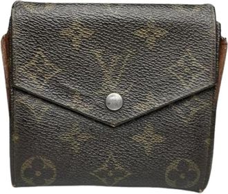 Louis Vuitton Pre-owned Vintage Portemonnee - Dames - Vintage Accessoires - Bruin - ONE Size - Leer - Vintage