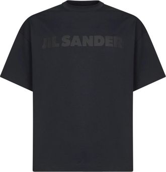 Jil Sander Tops, Heren, Blauw, M, Katoen, Cotton T-shirt