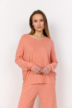 Soyaconcept SC-BIARA 1 bequemer Pullover, elastische Viskose-Qualit&auml;t in melierter Optik