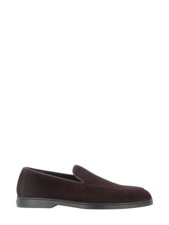 Doucal's Light Brown Solid Loafers