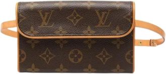 Louis Vuitton Pre-owned Belt Bags, female, Brown, Size: ONE SIZE Pre-owned Fabric Crossbody Belt Bag