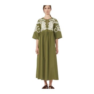 Max Mara Maxi Dresses, female, Green, Size: XS Wkdtilde Dress