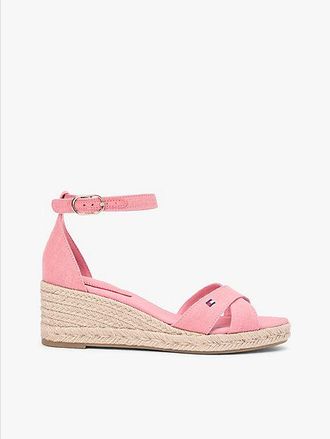 Tommy Hilfiger Hemp Crossover Strap Wedge Espadrilles