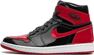Nike Jordan Patent Bred Retro High OG Sneakers - Heren - Fitnessschoenen - Veelkleurig - 44 EU - Leer - Fitness